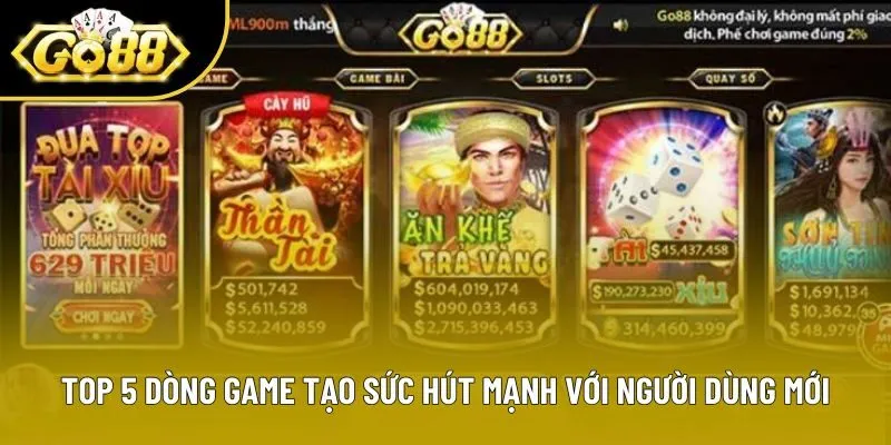 Top 5 dòng game tạo sức hút mạnh với người dùng mới Top 5 dòng game tạo sức hút mạnh với người dùng mới