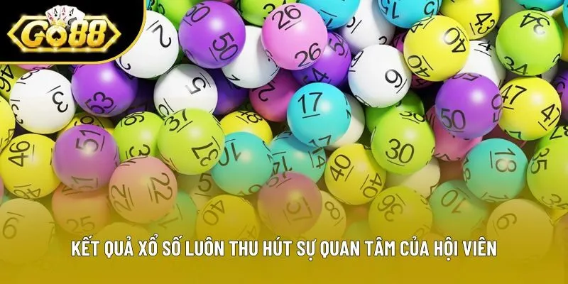 Kết quả xổ số luôn thu hút sự quan tâm của hội viên