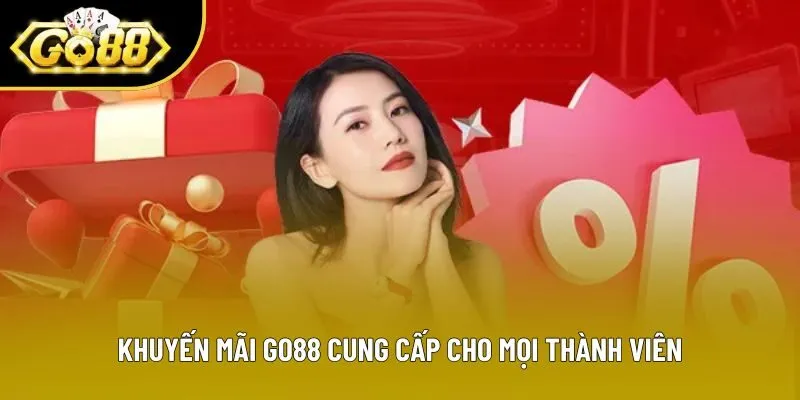 Khuyến mãi Go88 cung cấp cho mọi thành viên