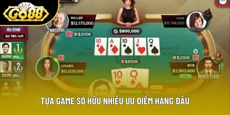 Tựa game sở hữu nhiều ưu điểm hàng đầu Tựa game sở hữu nhiều ưu điểm hàng đầu